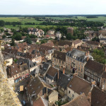 La magnifique ville médiévale de Verneuil d’Avre et d’Iton vue du haut de la Tour de la Madeleine